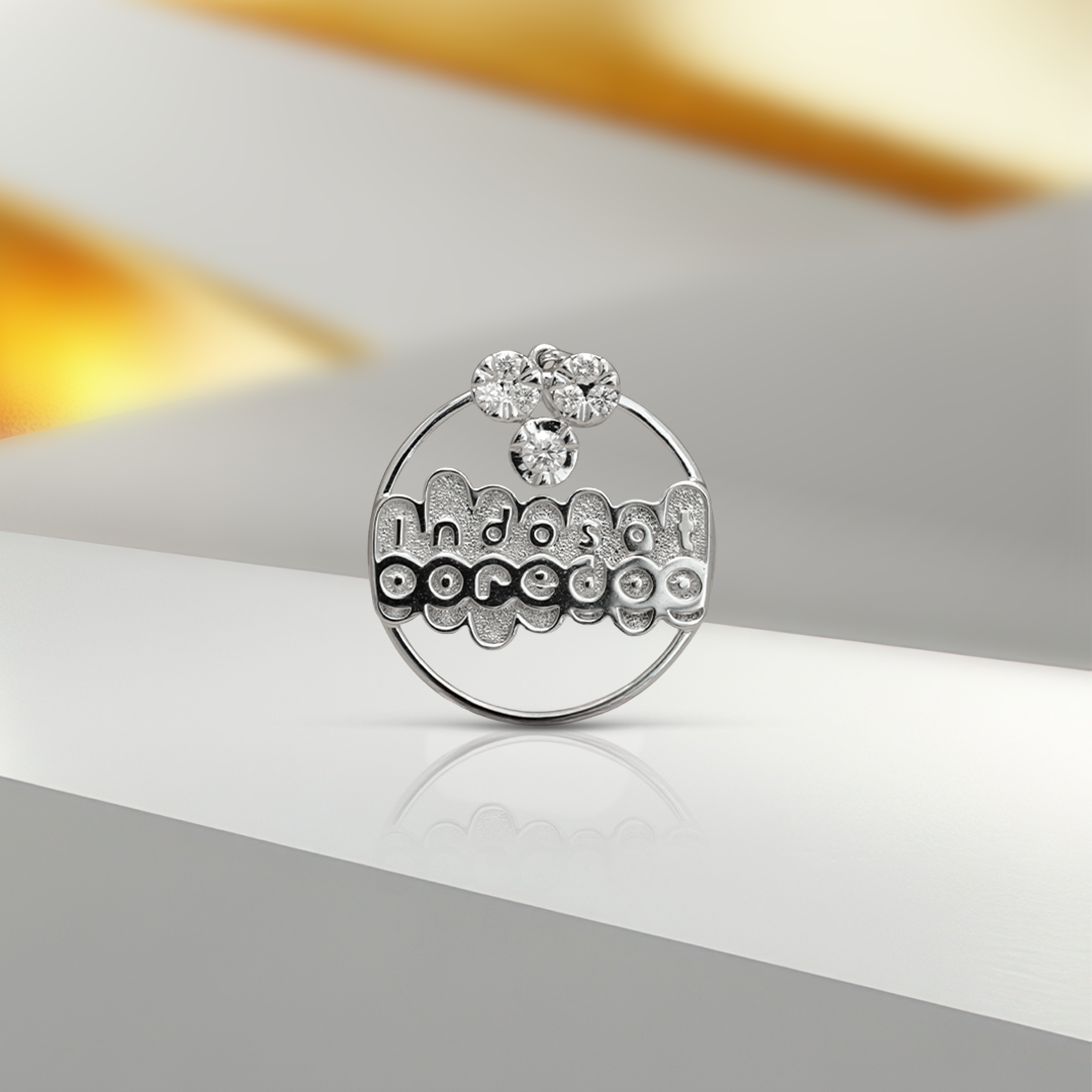 Textured gold disc ring